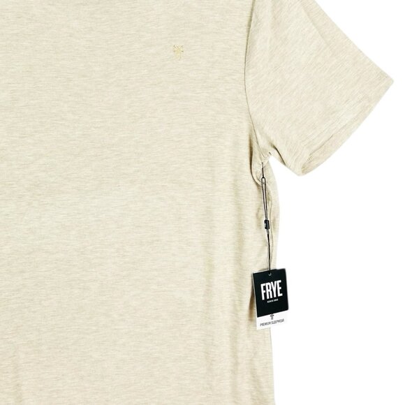 NWT FRYE Men Ultrasoft Modal Blend Sand Stretch Premium Sleepwear T-shirt Size M - Picture 5 of 10